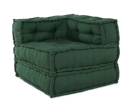 Modulārais Dīvāns 2 Pcs Zaļa 70 X 70 X 56 Cm Audums Vidaxl