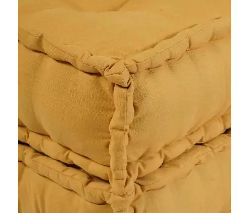 Modulārais Dīvāns 4 Pcs Dzeltena 70 X 70 X 56 Cm Audums Vidaxl