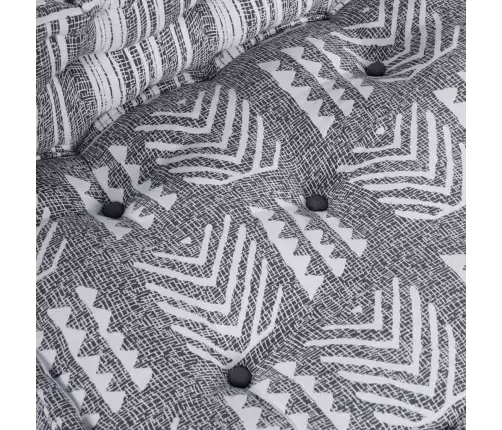 4 Sēdvietu Modulārs Pouf Dīvāns Gaismas Pelēkā Audumā Vidaxl