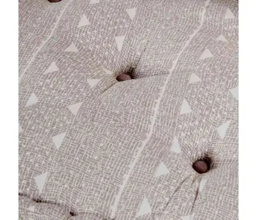 2 Sēdvietu Modulārais Pouf Dīvāns Gaiši Brūnā Audumā Vidaxl