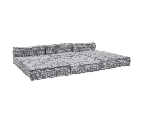 Modulaarne Diivan 4 Pcs Helehall Kangas