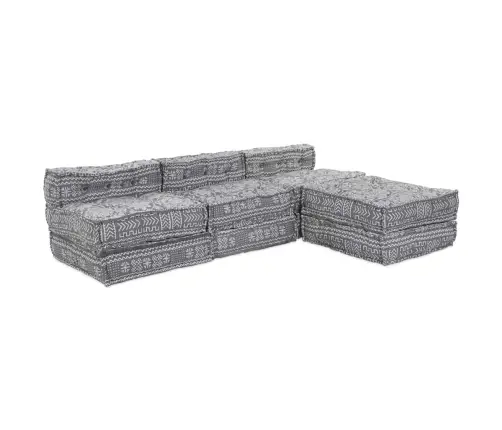 Modulaarne Diivan 4 Pcs Helehall Kangas