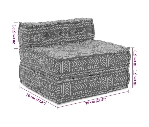 Modulaarne Diivan 4 Pcs Helehall Kangas