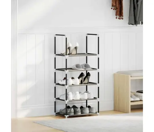 Jalatsiriiul, 5-Astmeline, Must, 44X28X94 cm Lausriie