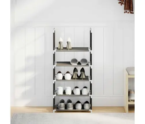 Jalatsiriiul, 5-Astmeline, Must, 44X28X94 cm Lausriie