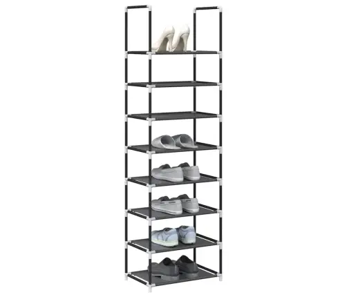 Jalatsiriiul, 8-Astmeline, Must, 44X28X145 cm Lausriie