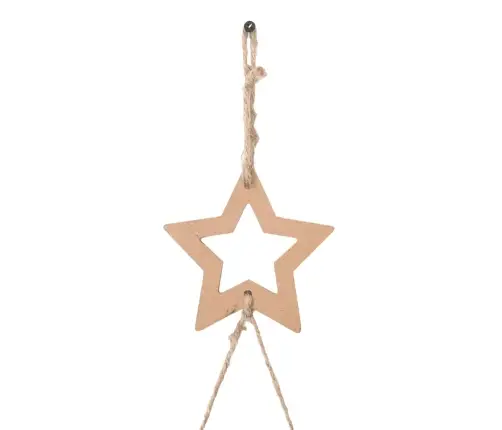 Pakabinama Kalėdų Eglutė Su Žvaigžde Viršuje, 74X150cm Natūrali Šaka