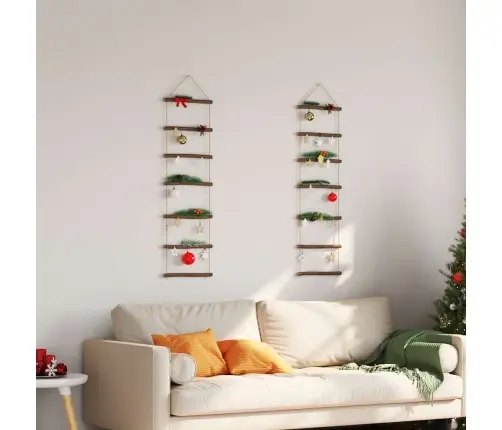 Sienų Dekoracijos Kopėčios Formos 2 Vnt 30X100 Cm