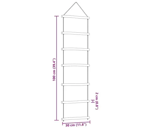 Sienų Dekoracijos Kopėčios Formos 2 Vnt 30X100 Cm