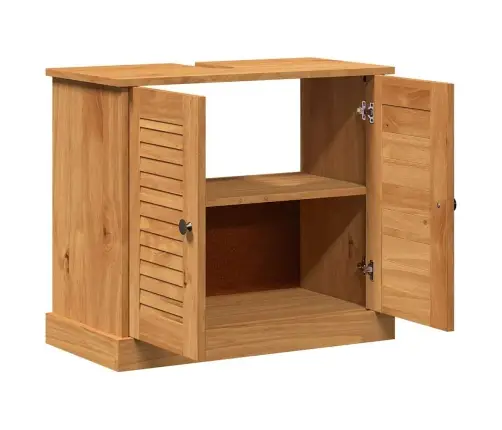 Izlietnes Skapis Ar Plauktu Vigo Medus Brūna 67.5 X 34 X 59 Cm Vidaxl