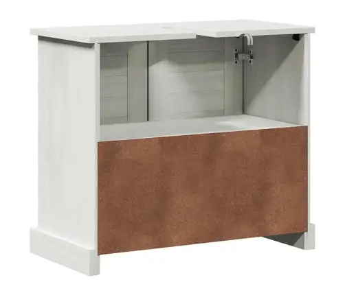 Izlietnes Skapis Ar Plauktu Vigo Antīki Balta 67.5 X 34 X 59 Cm Vidaxl