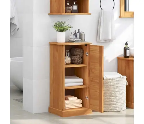 Vannas Istabas Skapis Vigo Medus Brūna 37 X 34 X 80 Cm Vidaxl