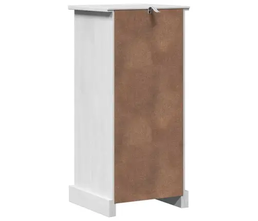 Vannas Skapītis Vigo Balts 37.5 X 34 X 80 Cm Priedes Masīvkoks Vidaxl