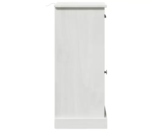 Vannas Skapītis Vigo Balts 37.5 X 34 X 80 Cm Priedes Masīvkoks Vidaxl