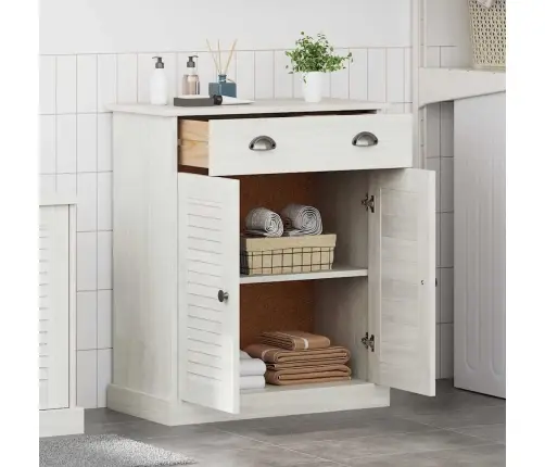 Vannas Istabas Skapītis Vigo Balts 67.5 X 34 X 80 Cm Vidaxl