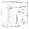 Vannas Istabas Skapītis Vigo Balts 67.5 X 34 X 80 Cm Vidaxl