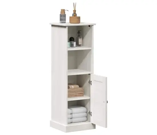 Vannitoa Kapp Uksega Vigo Valge Ja Antiikvalge 37 X 34 X 110 Cm