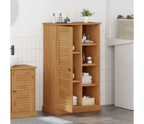 Vannas Istabas Skapītis Vigo Medus Brūna 67.5 X 34 X 110 Cm Vidaxl