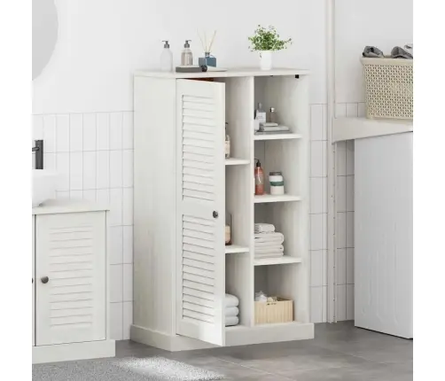 Vannas Istabas Skapītis Vigo Balts 67.5 X 34 X 110 Cm Vidaxl