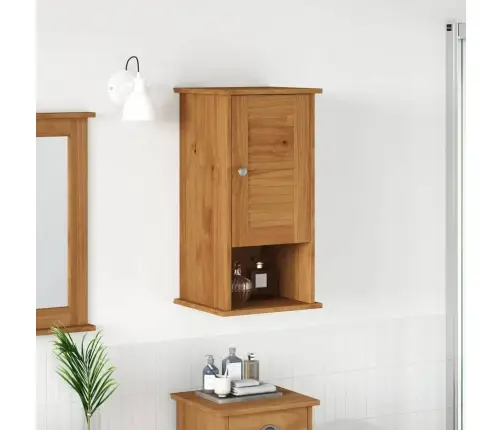 Pie Sienas Stiprināms Vannas Istabas Skapis Vigo Medus Brūna Vidaxl
