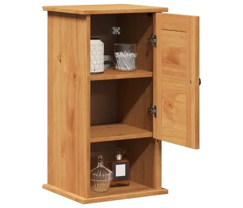 Pie Sienas Stiprināms Vannas Istabas Skapis Vigo Medus Brūna Vidaxl