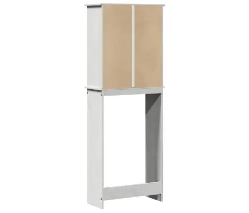 Tualetes Skapītis Vigo Balta 60 X 27 X 161 Cm Priedes Masīvkoks Vidaxl