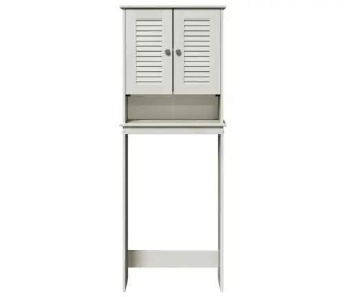 Tualetes Skapītis Vigo Balta 60 X 27 X 161 Cm Priedes Masīvkoks Vidaxl