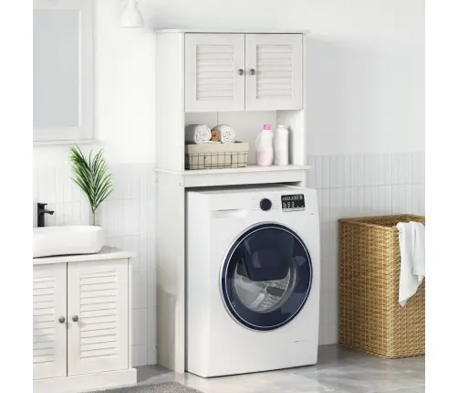 Pesumasina Kapp Vigo Valge Ja Antiikvalge 72,5 X 27 X 161 Cm