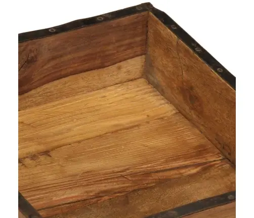 Paplātes 4 Gab 31X29X10 Cm Cieta Koka Atjaunotas Vidaxl