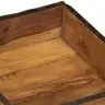 Paplātes 4 Gab 31X29X10 Cm Cieta Koka Atjaunotas Vidaxl