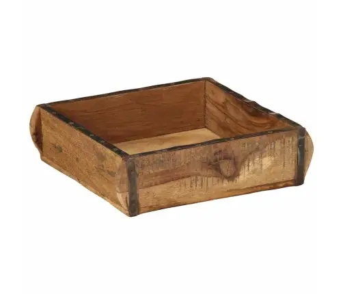 Paplātes 4 Gab 31X29X10 Cm Cieta Koka Atjaunotas Vidaxl