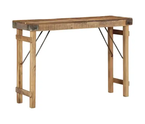 Konsoles Galds 110X35X76 Cm No Atjaunota Masīvkoka Vidaxl