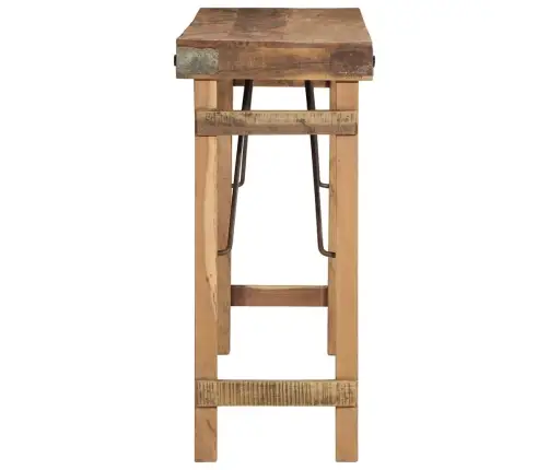 Konsoles Galds 110X35X76 Cm No Atjaunota Masīvkoka Vidaxl