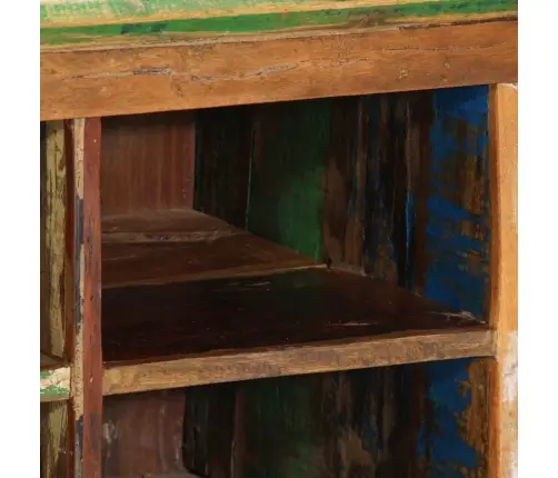 Apavu Sols 110X35X40 Cm Cietais Koks Pārstrādāts Vidaxl