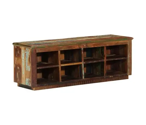 Apavu Sols 110X35X40 Cm Cietais Koks Pārstrādāts Vidaxl