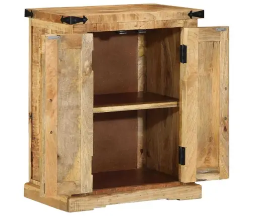 Bufete 55X35X70 Cm Masīvkoka Raupas Mango Vidaxl