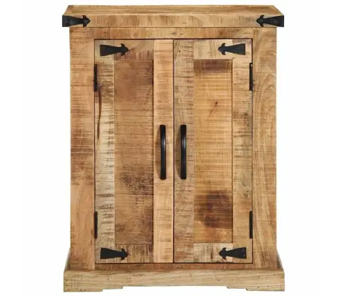 Bufete 55X35X70 Cm Masīvkoka Raupas Mango Vidaxl