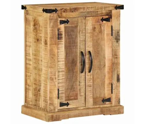Bufete 55X35X70 Cm Masīvkoka Raupas Mango Vidaxl