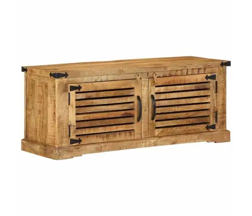 Apavu Sols 110X38X45 Cm Masīvkoks Raupja Mango Vidaxl