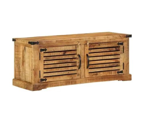 Apavu Sols 110X38X45 Cm Masīvkoks Raupja Mango Vidaxl