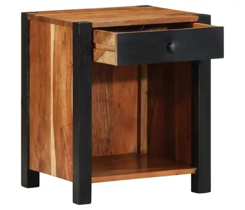 Nakts Skapītis 40X35X50 Cm Cieta Koka Akācija Vidaxl