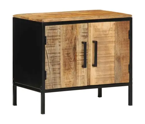 Naktsgaldiņš 50X30X45 Cm Cieta Koka Raupja Mango Vidaxl