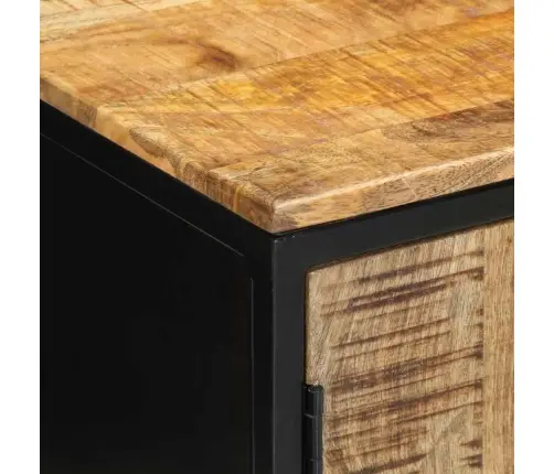 Šalia Lovos Spintelė Ruda Ir Juoda 50 X 30 X 45 Cm