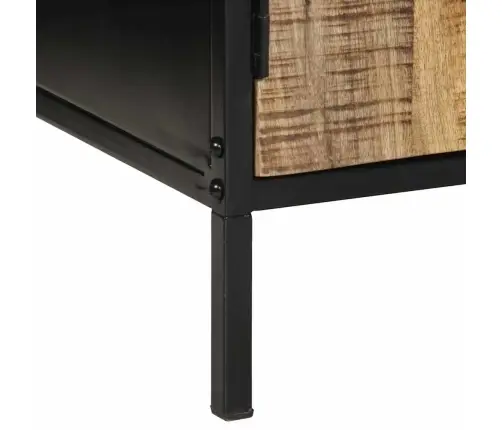 Šalia Lovos Spintelė Ruda Ir Juoda 50 X 30 X 45 Cm
