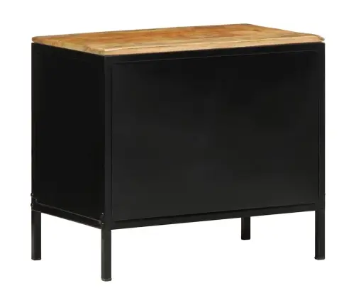 Šalia Lovos Spintelė Ruda Ir Juoda 50 X 30 X 45 Cm