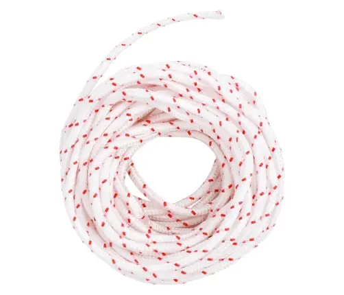 Tõmmake Käivitusnöör, Valge Ja Punane, Ø5 Mm, 10 M, Nailon