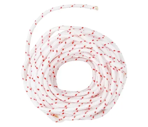 Pavelciet Startera Auklu, Balts Un Sarkans, Ø6 Mm 10 M, Neilons Vidaxl