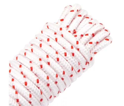 Pavelciet Startera Auklu, Balts Un Sarkans, Ø6 Mm 10 M, Neilons Vidaxl
