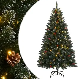 Mākslīgā Ziemassvētku Egle, 120 Cm, 150 Led Vidaxl
