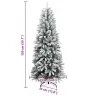 Mākslīgā Ziemassvētku Egle Ar Sniegu, 150 Cm, 150 Led Vidaxl